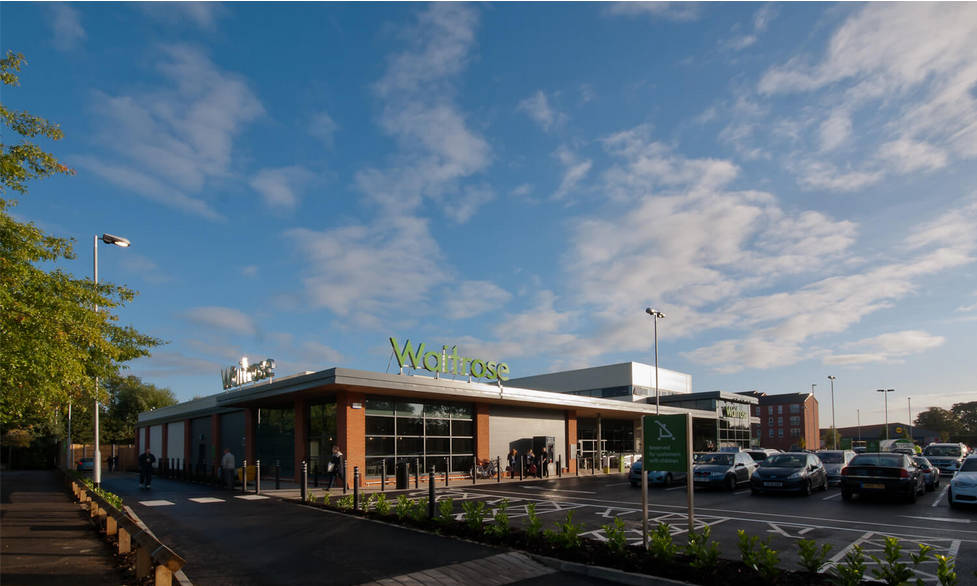 Image of a busy Waitrose supermarket.